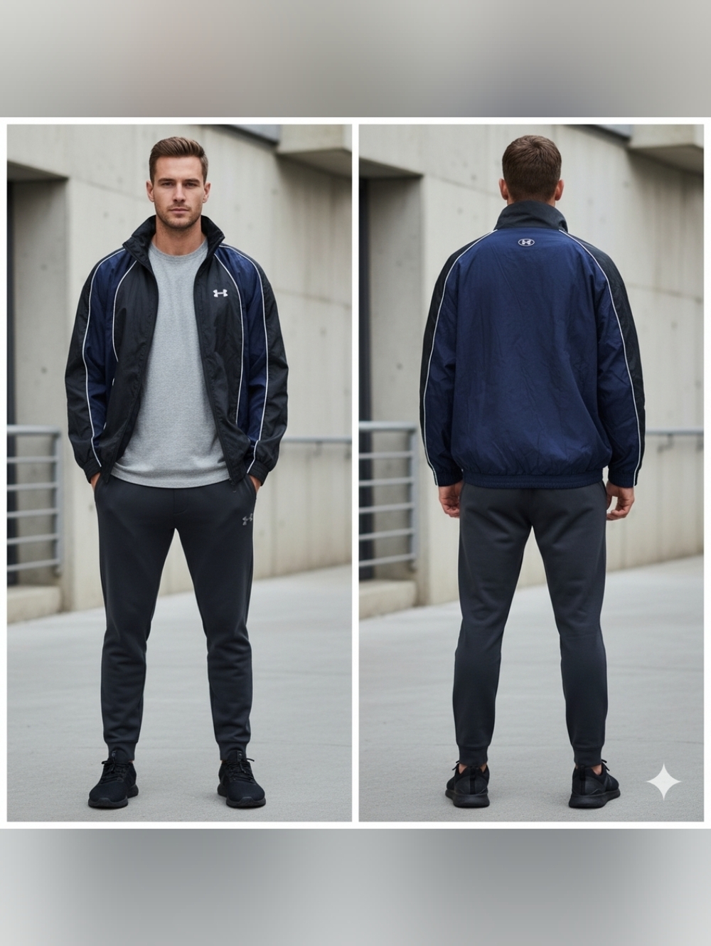 Under Armour Men's Best Track Jacket In Navy and Black